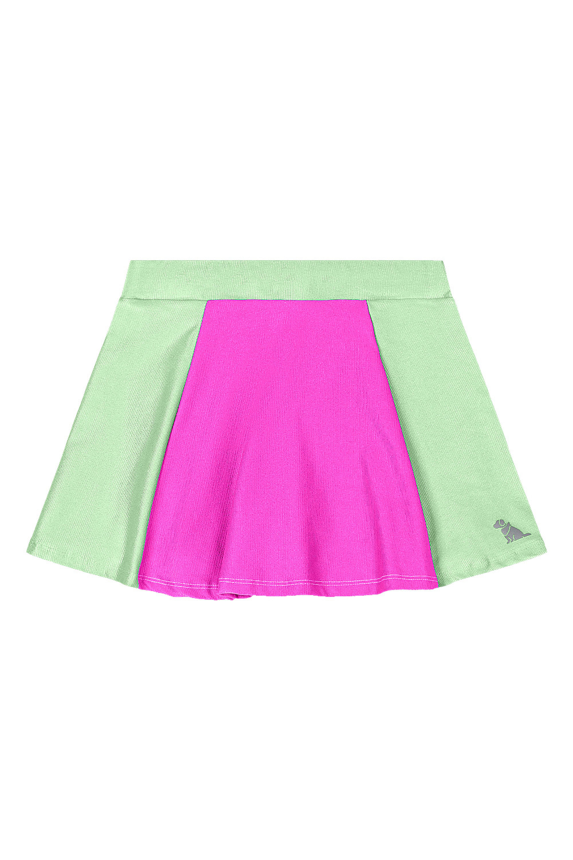 Conjunto Infantil Menina Regata e Saia com Short Interno (Rosa) Quimby - Imagem 17